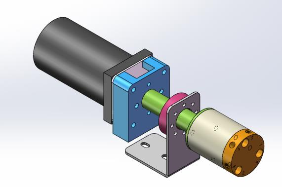 Right-angle pneumatic 4-port valve