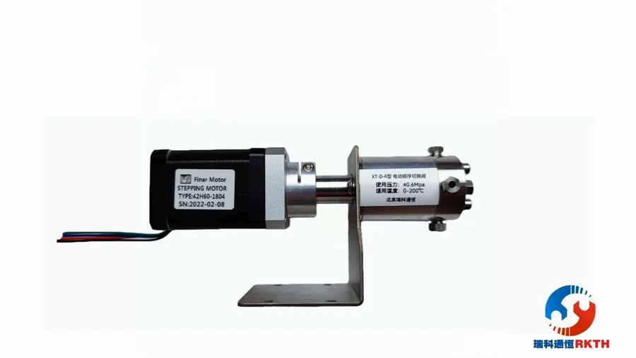 Electric sequential 4-port selector valve