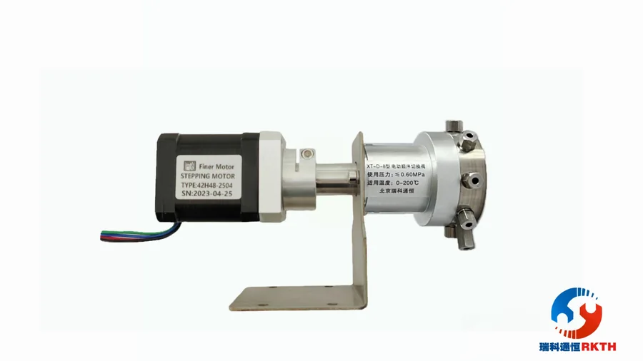 Electric sequential 8-port selector valve