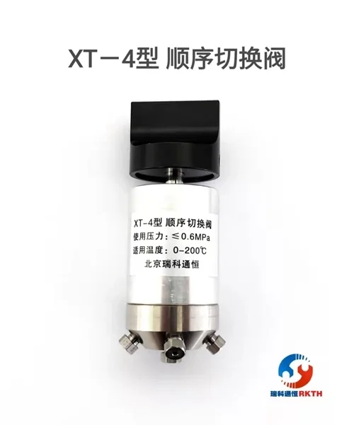 Manual sequential 4-port selector valve
